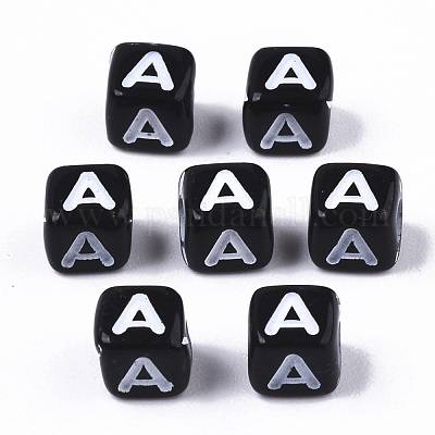 Непрозрачные акриловые бусины SACR-N002-01A-1