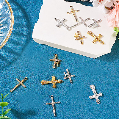 20шт 10 стиля подвески из сплава со стразами FIND-TA0007-84-1