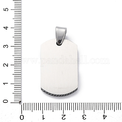 Подвески из нержавеющей стали 304 с микропаве из кубического циркония STAS-U043-24G-1