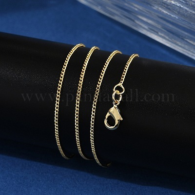 1 мм латунные цепочки с покрытием панциря для женщин и мужчин MAK-L044-26G-1