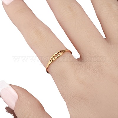 Полые кольца из нержавеющей стали 304 с фазами луны FS-WG454BE-05-1