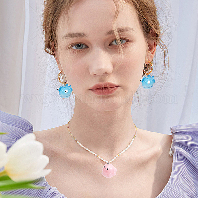 18 шт. 9 подвески из полупрозрачной смолы в морском стиле RESI-CA0001-67-1