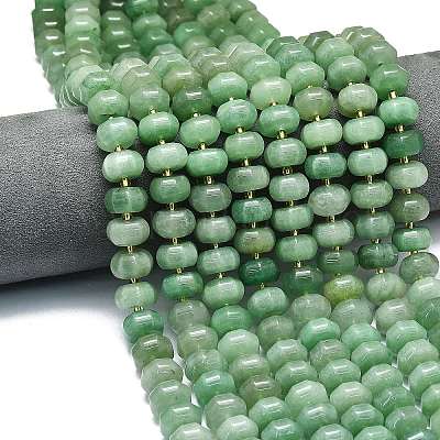 Естественный зеленый авантюрин бисер нитей G-P573-B11-01-1