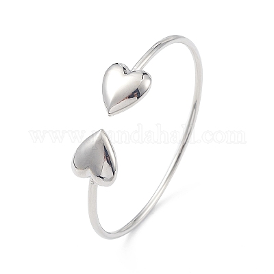 Латунные браслеты с покрытием стойки BJEW-L652-25P-1