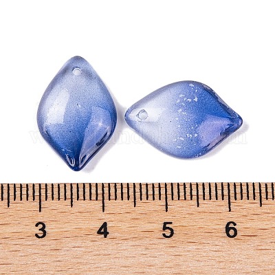 Светящиеся бусины лэмпворк ручной работы с просверленными отверстиями LAMP-XCP0001-18-1