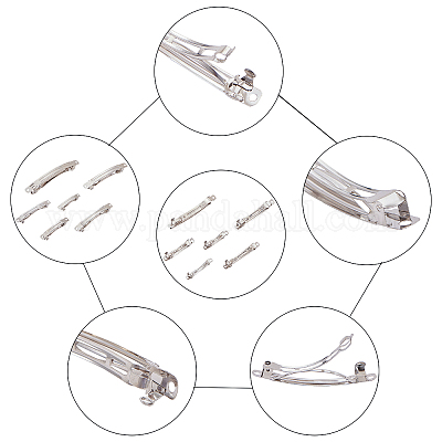 Фурнитура утюг волос заколка&nbsp;IFIN-PH0024-37P-1