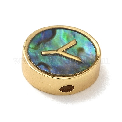 Латунные бусины KK-U046-17G-Y-1