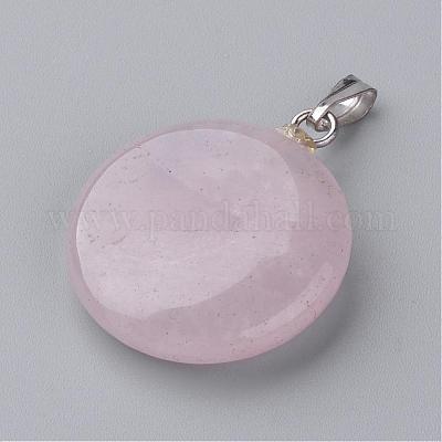 Природного розового кварца подвески G-S214-20-1