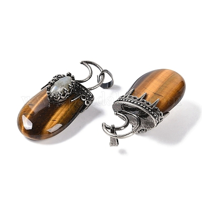 Природных тигровый глаз подвески G-L524-17AS-08-1