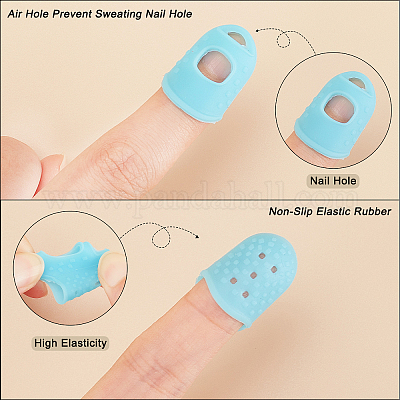 Ahandmaker 2 borse 2 stili protezione per dita in silicone per cucire ditale  all'ingrosso 