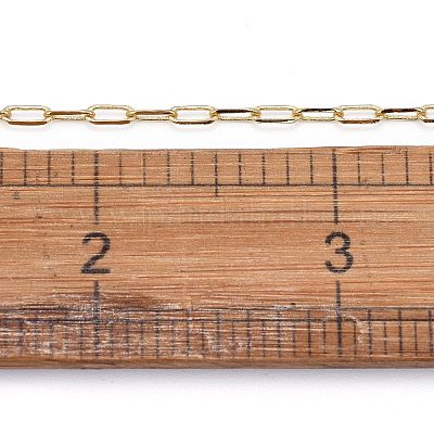 3.28 фут паяных латунных цепей со скрепками X-CHC-G005-03G-1