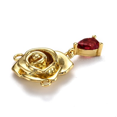 Латунные микро проложить кубического циркония подвески ZIRC-L100-041G-1