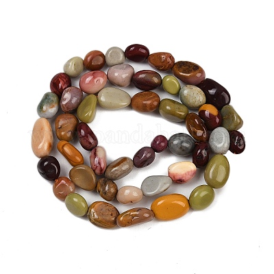 Бусы из натурального алашанского агата G-Q060-D19-01-1