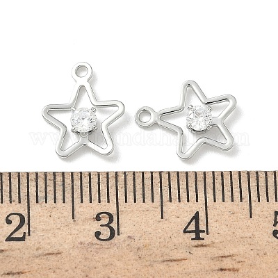 Латунные микро проложить кубического циркония подвески KK-Z136-38P-1