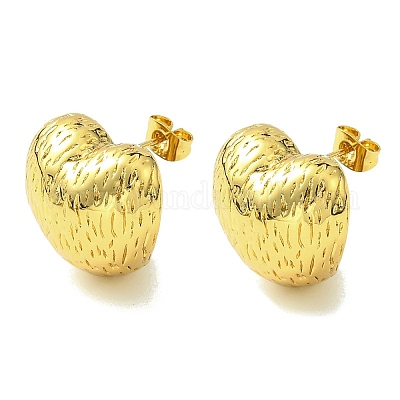 Серьги-гвоздики из нержавеющей стали 304 с ионным покрытием (IP) EJEW-C071-05G-1