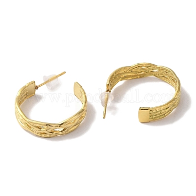 Вакуумное покрытие pvd 201 нержавеющая сталь шпильки серьги EJEW-B059-05G-1