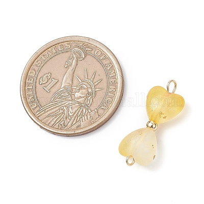 7 шт. 7-цветные матовые прозрачные акриловые подвески-сердечки с двумя видами PALLOY-JF04508-1