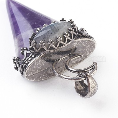 Природный аметист большие кулоны G-F639-06B-1