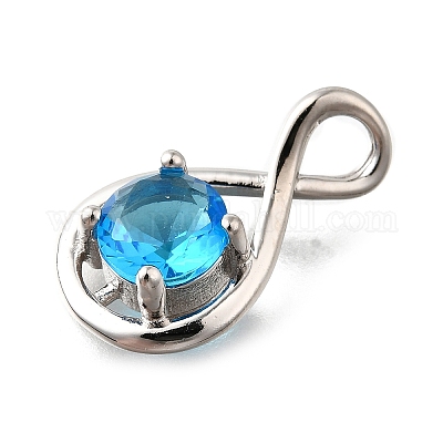 925 подвеска из стерлингового серебра с паве из кубических цирконий STER-V001-03P-12-1