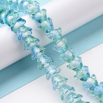 Прозрачные стеклянные бусины LAMP-H061-01B-05-1