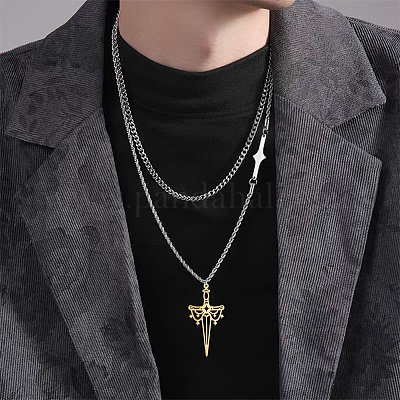 10 шт. подвеска из нержавеющей стали 201 STAS-UN0049-45-1