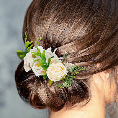 Bridal hair comb, art deco hair comb,, wedding hair accessories, silve –  Starbox Creations