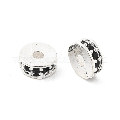 Латунные микро проложить кубического циркония бусы KK-R216-14S-02-1