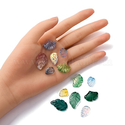 40шт 4 стиля прозрачные стеклянные подвески GLAA-FP0001-16-1