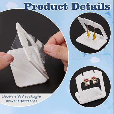 Акриловые подставки для сережек с наклоном bacl EDIS-WH0031-28A-03-1