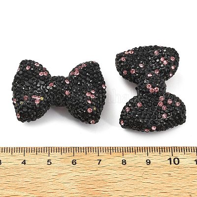 Полимерная глина стразы бусины в форме банта CLAY-NH0001-05D-1