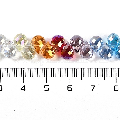 Стеклянные бусины с гальваническим покрытием &nbsp;EGLA-B009-01A-1