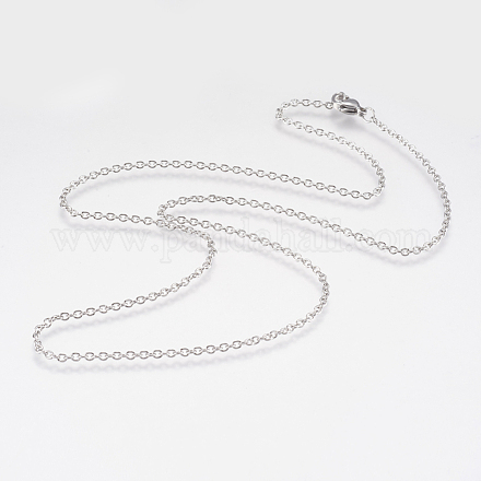 304 Stainless Steel Necklaces NJEW-I208-01P-1