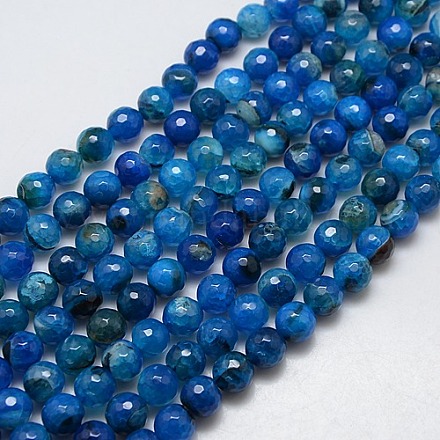 Natural Agate Round Beads Strand G-L084-10mm-36-1