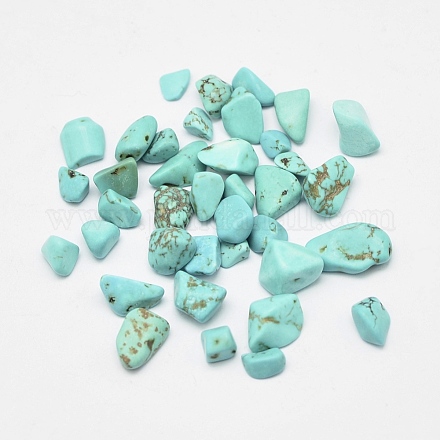 Natural Turquoise Chip Beads G-G903-05-1