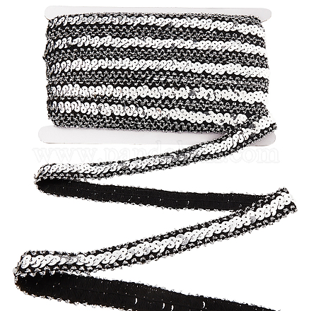 20 ярд блестящих полиэстеровых эластичных бусин с пайетками&nbsp;OCOR-CY0003-22A-1