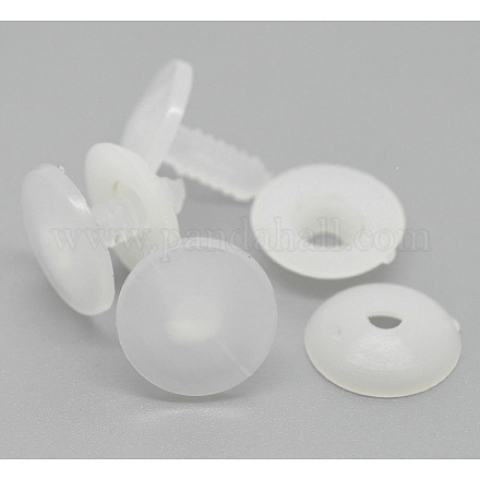 プラスチッククラフト人形の関節  DIY工芸品の人形アクセサリー  ホワイト  20mm DIY-E008-02-1