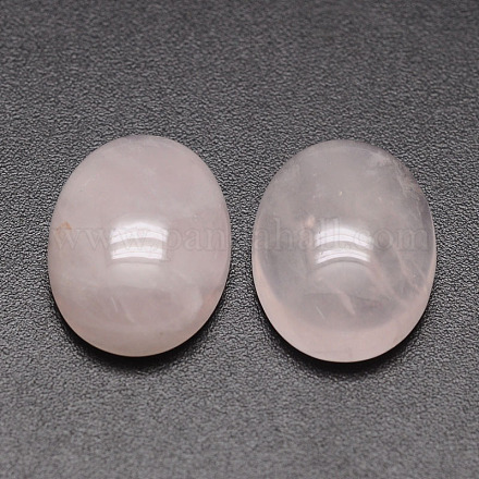 Cabochons de quartz rose naturelle ovale X-G-K020-25x18mm-07-1