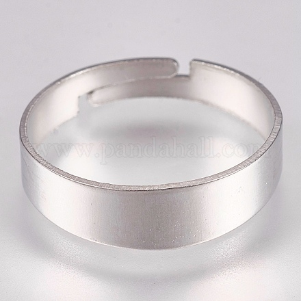 201 Stainless Steel Finger Ring Settings X-STAS-G173-20P-1