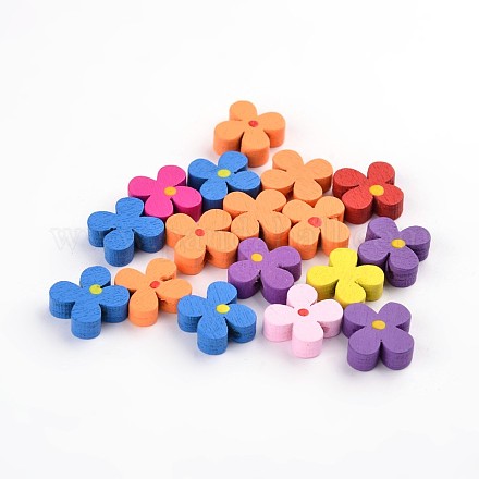 Mixed Color Natural Wood Beads WOOD-13D-M-1