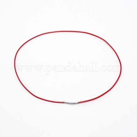 Fabrication de colliers de cordes cirées en polyester MAK-WH0009-05C-02-1