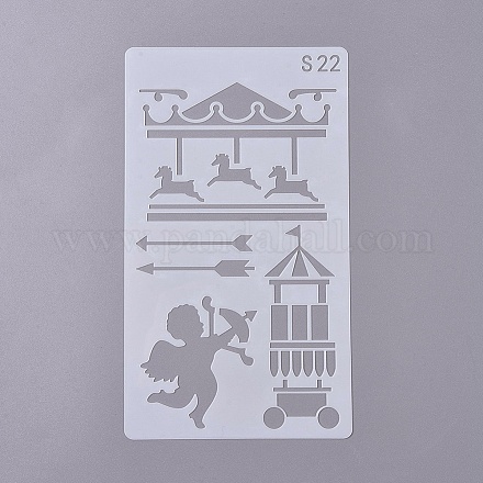 (Clearance Sale)Plastic Drawing Stencil DIY-WH0155-04-1
