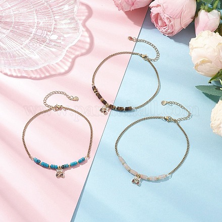 Браслеты на ногу из нержавеющей стали 304 AJEW-AN00703-1