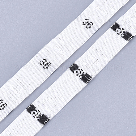衣類サイズラベル（36)  服飾材料  サイズタグ  ホワイト  12.5mm  約10000個/袋 OCOR-S120D-18-1