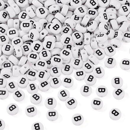 500шт акриловые бусины SACR-TA0001-55B-1