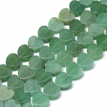 Chapelets de perle verte d'aventurine naturel X-G-T074-13-1