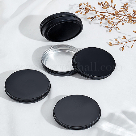 4 шт. круглые алюминиевые жестяные банки CON-LP0001-64-1