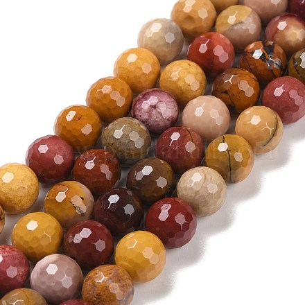 Natural Mookaite Beads Strands G-E571-18C-1