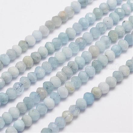 Chapelets de perles en aigue-marine naturelle G-D803-14-B-1