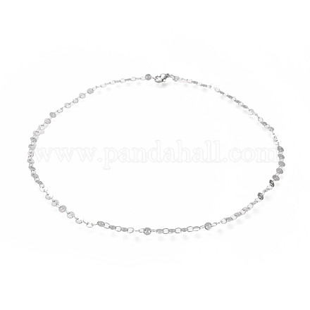 Не тускнеющие 304 звенья цепи ожерелья из нержавеющей стали NJEW-I238-14C-P-1