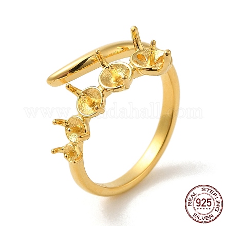 925 кольцо для открытой манжеты из стерлингового серебра STER-NH0001-62G-1